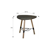 Журнальный стол Мебелик Лючия 2104 черный/бук/дуб маррон 6483