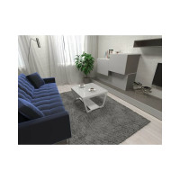 Журнальный стол Мебелик BeautyStyle 1 белый глянец/стекло белое 5275