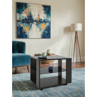 Журнальный стол Мебелик BeautyStyle 5 венге/стекло черное 2278