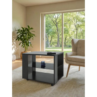 Журнальный стол Мебелик BeautyStyle 5 венге/стекло черное 2278