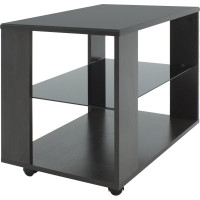 Журнальный стол Мебелик BeautyStyle 5 венге/стекло черное 2278