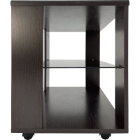 Журнальный стол Мебелик BeautyStyle 5 венге/стекло черное 2278