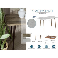 Журнальный стол Мебелик BeautyStyle 4 дуб крымский состаренный/венге 6459