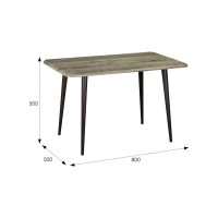 Журнальный стол Мебелик BeautyStyle 4 дуб крымский состаренный/венге 6459