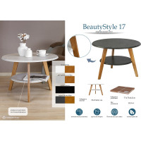 Журнальный стол Мебелик BeautyStyle 17 дуб дымчатый/бук 6757