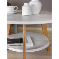 Журнальный стол Мебелик BeautyStyle 17 дуб дымчатый/бук 6757