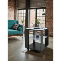 Журнальный стол Мебелик BeautyStyle 6 венге/стекло белое 1059