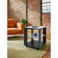 Журнальный стол Мебелик BeautyStyle 6 венге/стекло белое 1059