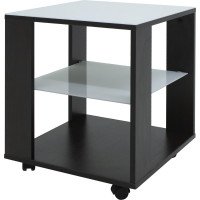 Журнальный стол Мебелик BeautyStyle 6 венге/стекло белое 1059