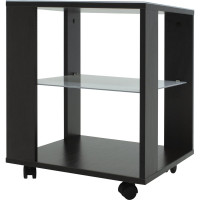 Журнальный стол Мебелик BeautyStyle 6 венге/стекло белое 1059