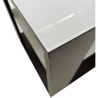 Журнальный стол Мебелик BeautyStyle 6 венге/стекло белое 1059