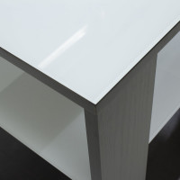 Журнальный стол Мебелик BeautyStyle 6 венге/стекло белое 1059