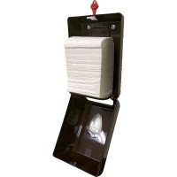 Диспенсер для туалетной бумаги LIME в пачках, коричневый, 916005