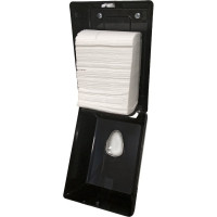 Диспенсер для туалетной бумаги LIME в пачках, черный, 916002