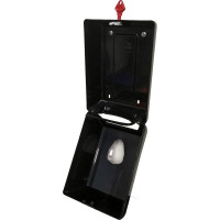 Диспенсер для туалетной бумаги LIME в пачках, черный, 916002