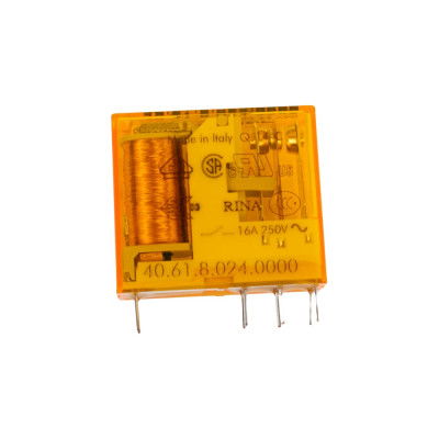 Миниатюрное реле Finder 1 перекидной контакт 16А, 24В AC, 406180240000