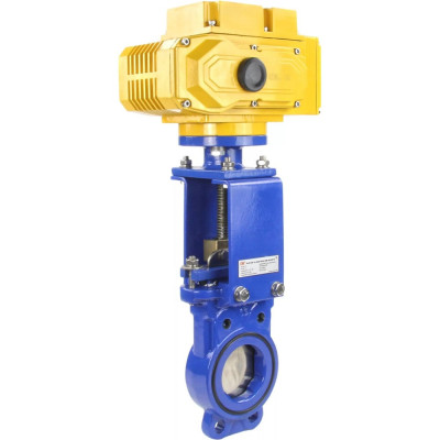 Задвижка шиберная DN.ru GGG40-SS304-NBR-2W-ISO Ду80 Ру16, электропривод MT-50 220В D040-02640