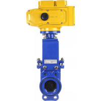 Задвижка шиберная DN.ru GGG40-SS304-NBR-2W-ISO Ду80 Ру16, электропривод MT-50 220В D040-02640