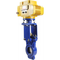 Задвижка шиберная DN.ru GGG40-SS304-NBR-2W-ISO Ду80 Ру16, электропривод MT-50 220В D040-02640