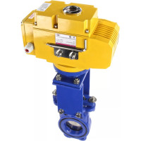 Задвижка шиберная DN.ru GGG40-SS304-NBR-2W-ISO Ду80 Ру16, электропривод MT-50 220В D040-02640