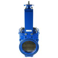 Задвижка шиберная DN.ru GGG40-SS304-NBR-2W-ISO Ду200 Ру16, голый шток, ISO-фланец D040-03174