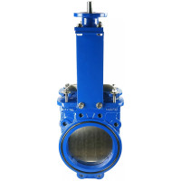 Задвижка шиберная DN.ru GGG40-SS304-NBR-2W-ISO Ду200 Ру16, голый шток, ISO-фланец D040-03174