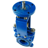 Задвижка шиберная DN.ru GGG40-SS304-NBR-2W-ISO Ду50 Ру16, голый шток, ISO-фланец D040-03146