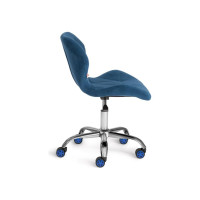 Кресло TetChair SELFI флок синий 32 15303