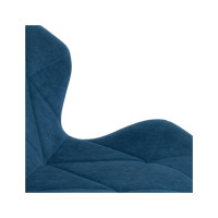 Кресло TetChair SELFI флок синий 32 15303