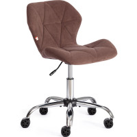 Кресло TetChair SELFI флок коричневый 6 15297