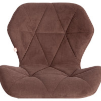 Кресло TetChair SELFI флок коричневый 6 15297