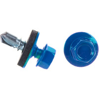 Кровельный саморез Госкреп 5.5х19 мм, RAL 5005, ярко-синие, 70 шт., пластиковый контейнер, 280 мл 2-0018240