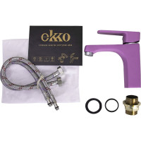 Смеситель для раковины Ekko с гайкой, фиолетовый E10302