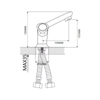Смеситель для раковины Ekko E10091