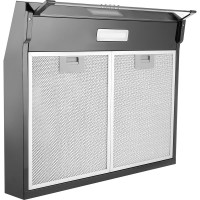 Вытяжка Centek черный, ширина 50 см, 350 м3/час, 200 Вт, 3 скорости, диаметр 120мм CT-1800-50 BLACK