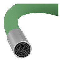 Смеситель для кухни Ekko гибкий излив, с гайкой, салатовый E4205-E52