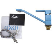 Смеситель для кухни Ekko с гайкой, синий E49304