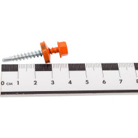 Кровельный саморез КРЕП-КОМП 4,8х35, RAL 2004, оранжевый, 250 шт. ск352004ф