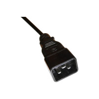 Шнур питания LANMASTER С13-C20, 3x0.75, 220В, 10А, черный, 5 метров LAN-PP13/20-5.0-BK