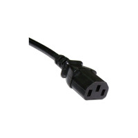 Шнур питания LANMASTER С13-C20, 3x0.75, 220В, 10А, черный, 5 метров LAN-PP13/20-5.0-BK
