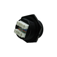 Индустриальная вставка LANMASTER Keystone RJ-45, категория 5e, экранированная, IP67 LAN-OK45S5E/180-WP