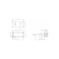 Встраиваемый смеситель для раковины BELBAGNO ROMANO хром ROM-BLM-CRM