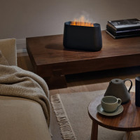 Увлажнитель воздуха ультразвуковой Stadler Form Ben, с ароматизатором и эффектом пламени, черный B-002