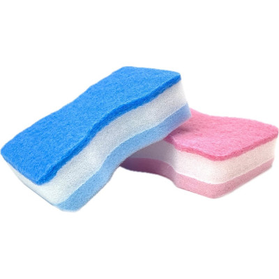 Трехслойные губки для посуды EUROHOUSE 3 шт 14000