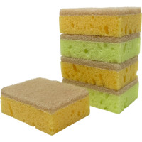 Крупнопористые губки для посуды EUROHOUSE 86х62х30 мм, 5 шт 14330