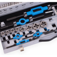 Набор ручных метчиков и плашек GSR M3-M20 DIN 352/223 HSSG 56 предметов 00708090