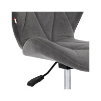 Кресло TetChair SELFI флок серый 29 15302