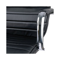 Кресло руководителя Helmi HL-E05 Event, экокожа черная, хром, механизм качания 274825