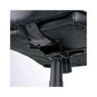 Кресло руководителя Helmi HL-E05 Event, экокожа черная, хром, механизм качания 274825