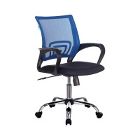 Компьютерное кресло Бюрократ CH-695N/SL сетка cиний крестовина хром CH-695N/SL/BL/TW-11